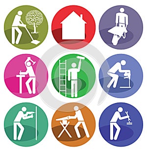Home improvement icons