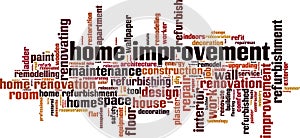 Home improvement word cloud photo