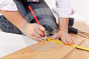 Home improvment - laying laminate flooring