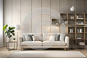 home inerior with white sofa