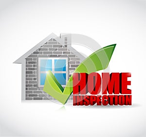 home inspection approved illustration design