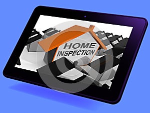 Home Inspection House Tablet Means Review And Scrutinize Property photo