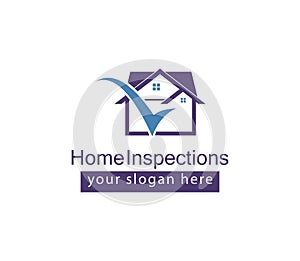 Home inspection logo, creative logo. simple logo, logo inspiration