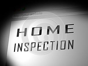 Home Inspection Report Website Shows Property Condition Audit - 3d Illustration