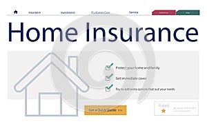 Home Insurance Safety Life Concept