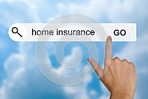 Home insurance on search toolbar