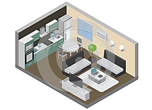 Home Interior With Consumer Electronics