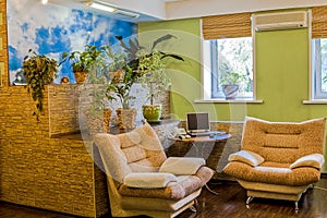 Home interior with fireplace