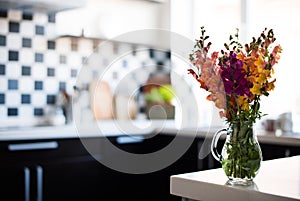 Home interior of modern kitchen