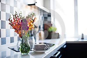 Home interior of modern kitchen