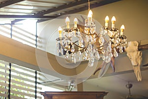 Home interiors Chandelier on ceiling