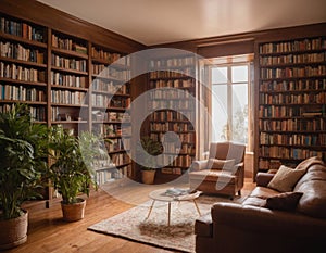 Home library and home for an introvert.