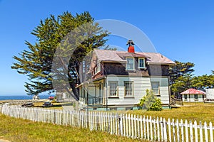 Home of lightkeeper of Point Cabrillo Lighthouse