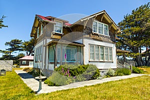 Home of lightkeeper of Point Cabrillo Lighthouse photo