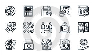 home line icons. linear set. quality vector line set such as save money, teams, hobbies, update, freedom, responsibility, meeting