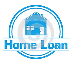 Home Loan Blue Circular Badge Style