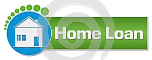 Home Loan Green Blue Circular Dots