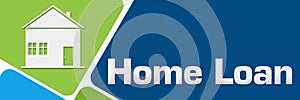 Home Loan Green Blue Rounded Squares Horizontal