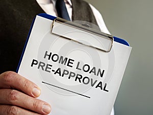 Home loan pre approval and mortgage documents