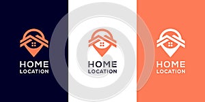 Home location logo templates and business card design