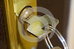 Home lock and key photo