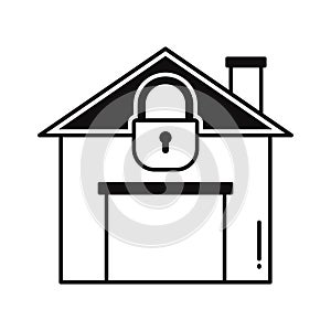 Home lock  Vector Icon which can easily modify or edit