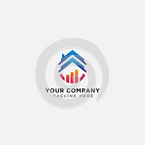 Home logo design modern real estate industry logo