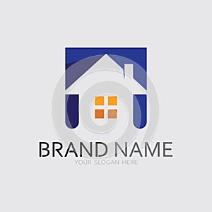 Home logo icon vector illustration design template.Home and house logo design vector, logo , architecture and building, design