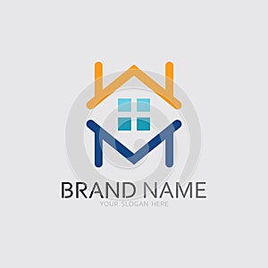 Home logo icon vector illustration design template.Home and house logo design vector, logo , architecture and building, design