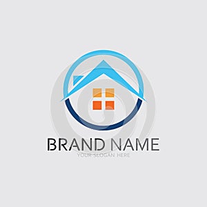 Home logo icon vector illustration design template.Home and house logo design vector, logo , architecture and building, design