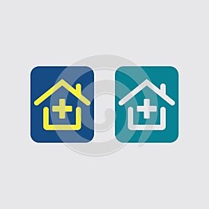 Home logo icon vector illustration design template.Home and house logo design vector, logo , architecture and building, design