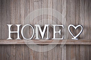 Home Love Heart Wood Background