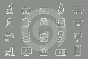 Home machines Icons set 04-01