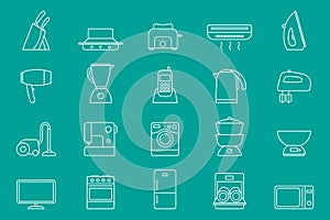 Home machines Icons set 05-01