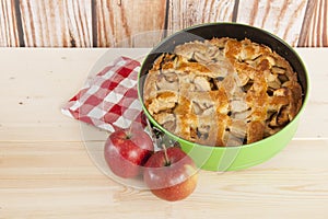 Home made apple pie