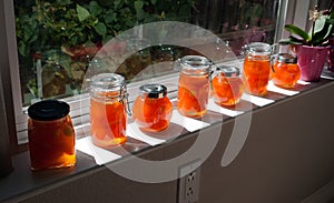 Home made apricot jam