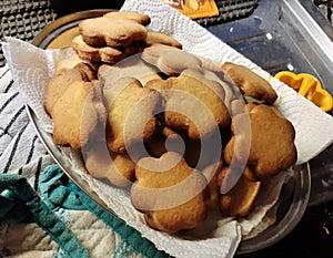 Home made biscuits various shapes