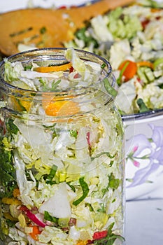 Home made cultured or fermented vegetables