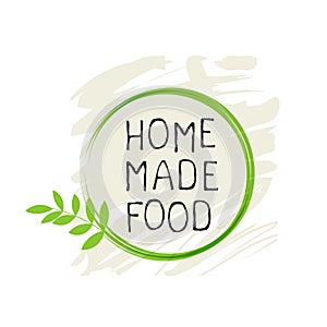 Home made food label and high quality product badges. Bio Organic product Pure healthy Eco food organic, bio and natural