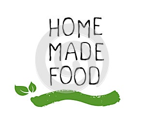 Home made food label and high quality product badges. Bio Organic product Pure healthy Eco food organic, bio and natural