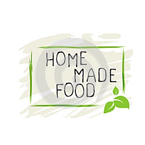 Home made food label and high quality product badges. Bio Organic product Pure healthy Eco food organic, bio and natural