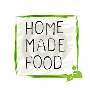 Home made food label and high quality product badges. Bio Organic product Pure healthy Eco food organic, bio and natural product