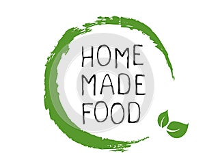 Home made food label and high quality product badges. Bio Organic product Pure healthy Eco food organic, bio and natural product i