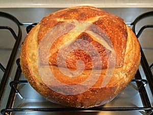 Home Made French boule Bread