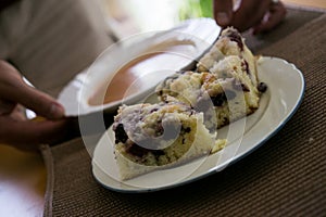 Home made fruit cake. Slovakia