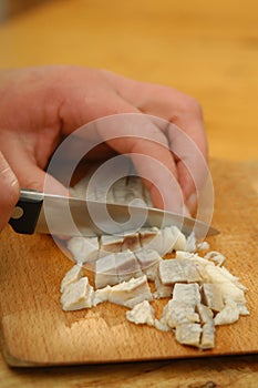 Home made herrings salad