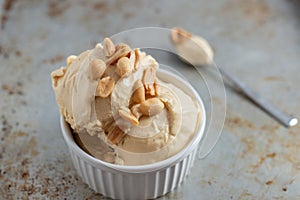 Home made peanut butter ice cream