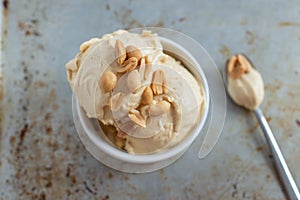 Home made peanut butter ice cream