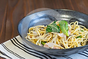 Home made peperonchino pasta