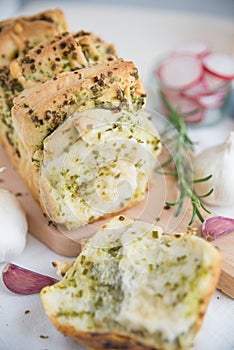 Home made pull apart bread